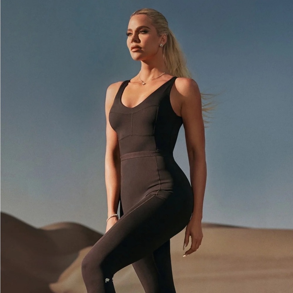Fabletics Black Jumpsuit - Motion 365+ - Khloe Kardashian Edit